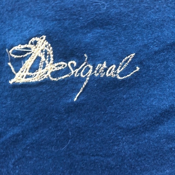 DESIGUAL BLUE FLORAL PRINT  MULTICOLOURED TUNIC - XS - Picture 14 of 16